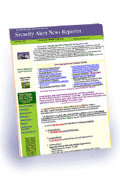 Security Alert News Reporter newsletter - FREE