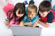 children surfing internet
